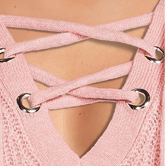 Lace Up Sweater for Juniors - Picture 5 of 5